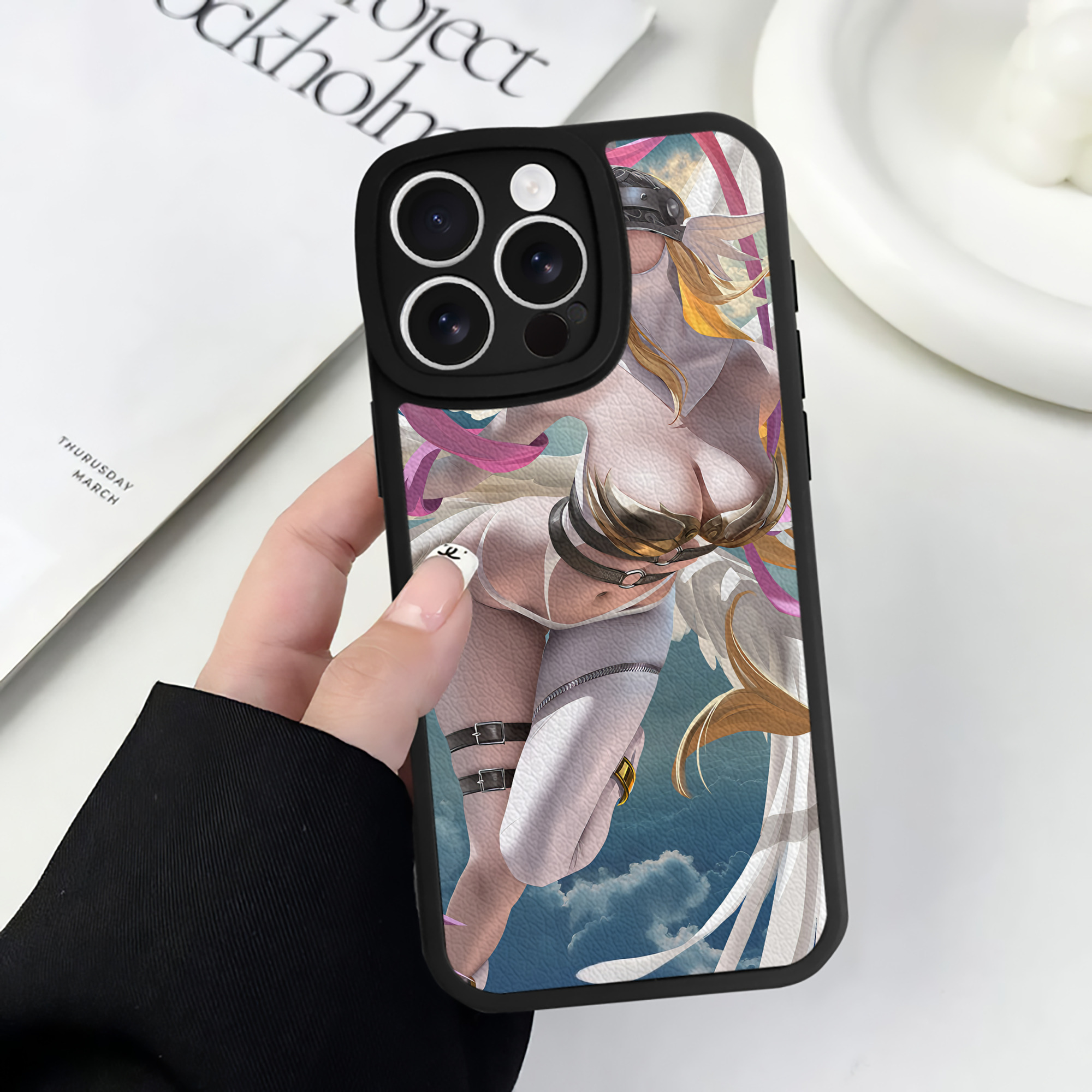 （画像用） Digimon デジタルモンスター/デジモン 【iPhone 16シリーズ対応】シリコンスマホケース（レザー調） 材質：シリコン